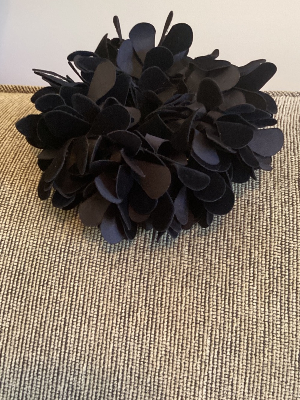 Black Floral Cluster Hair Accessory